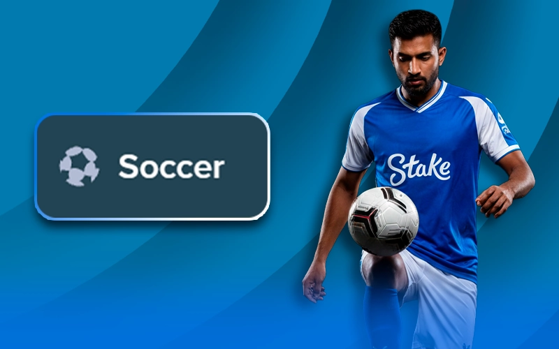 Online soccer betting markets on Stake.